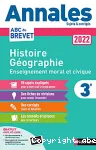 Histoire-géographie, enseignement moral et civique 3e