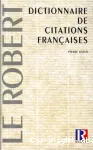 DICTIONNAIRE DE CITATIONS FRANCAISES