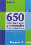 650 exercices de grammaire et de conjugaison