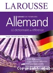 ALLEMAND : Grand dictionnaire